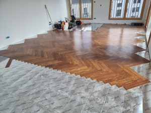 Photo de galerie - Pose de parquet