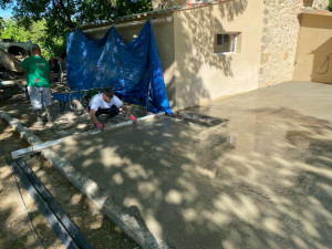 Photo de galerie - Dalle de 90 m² fait en une matinée