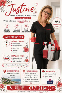 Photo de galerie - Aide à domicile 
ménage repassage...