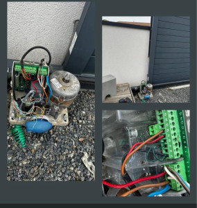 Photo de galerie - Réparation carte de commande et moteur portail Électrique 