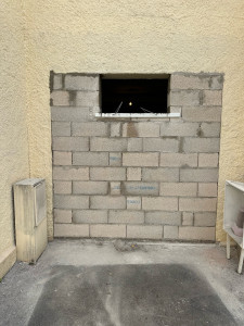 Photo de galerie - Fermé un garage et réaliser une petite fenêtre 