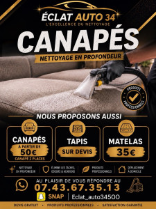 Photo de galerie - Lavage canapé,tapis,matelas 
