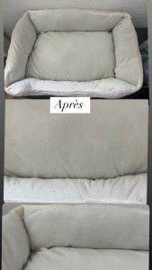 Photo de galerie - Nettoyage d’une niche pour chat après 