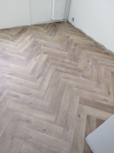 Photo de galerie - Une pose de parquet en Chevron 