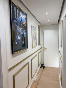 Photo de galerie - Moulure faites et peint en or brillant 