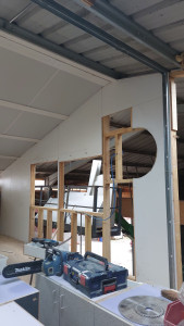 Photo de galerie - Création d’une cloison 