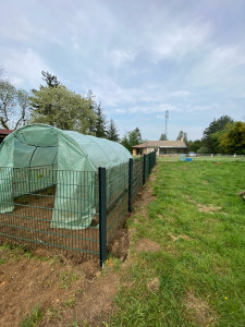 Photo de galerie - Installation d’un grillage en dure 