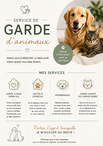 Photo de galerie - Service garde d'animaux