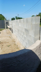 Photo de galerie - Fondation + mur en parpaing 