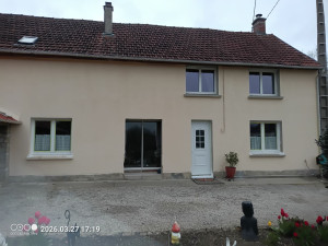 Photo de galerie - Peinture façade et entourage de fenêtres 