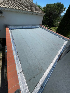 Photo de galerie - Réalisation toit, terrasse en Étanchéité ardoisé (cavaillon)