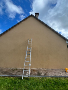 Photo de galerie - Nettoyage, muret, extérieur et façade pignon et toiture