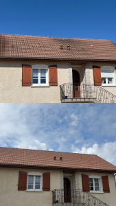 Photo de galerie - Nettoyage toiture.