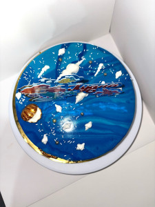 Photo de galerie - Haut de l’entremet ariel 