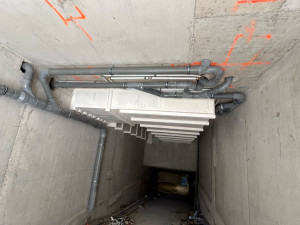 Photo de galerie - Réseau d’évaluation eaux usées et eau vannes en sous-sol en résidence collective 