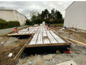 Photo de galerie - Réalisation d’une dalle vs avec son imperméabilisation 