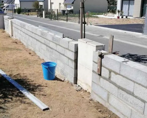 Photo de galerie - Réalisation d'une murette