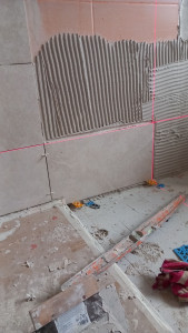 Photo de galerie - Pose de carrelage 