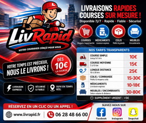 Photo de galerie - Tarif livraison 