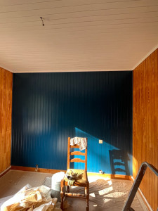 Photo de galerie - J'ai poncé les planches et je les ai peintes