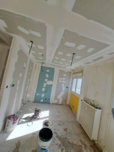 Photo de galerie - Pose de placo + bandes