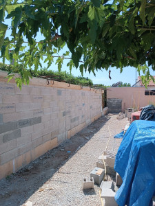 Photo de galerie - Fabrication  d'un mur de clôture 