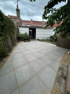 Photo de galerie - Pose de carrelage extérieur 