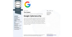 Photo de galerie - Certification cybersécurité Google