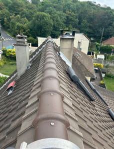 Photo de galerie - Pose de faîtage 
