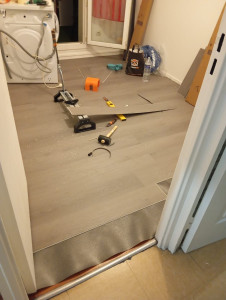 Photo de galerie - Pose d'un Sol PVC 