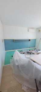 Photo de galerie - Création de la tête de lit ( choix clients)
mise en place de la tête lit (choix clients)
puis peinture (choix clients)