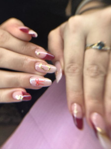 Photo de galerie - Rallongement capsules gel + nail art