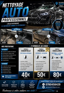 Photo de galerie - Nettoyage de voiture à votre domicile disponible les weekends et vendredi après midi 