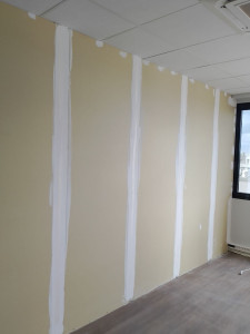 Photo de galerie - Pose bonde caliceo enduit peinture satinée 