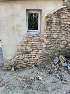 Photo de galerie - Montage mur en pierres sèches