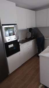 Photo de galerie - Finition montage d'une cuisine Ikea + montage dun îlot central 