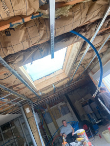 Photo de galerie - Isolation complète plus pose de placo -plâtre