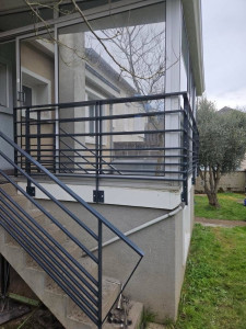 Photo de galerie - Garde corps fait pour un client 