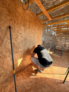 Photo de galerie - Pose de panneaux osb 