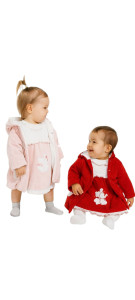 Photo de galerie - Ensemble robe fille + manteau 