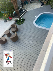 Photo de galerie - Pose terrasse en composite 