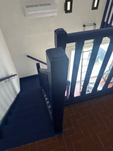 Photo de galerie - Peinture escalier en bois 