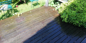 Photo de galerie - Terrasse avant nettoyage 