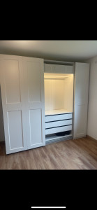 Photo de galerie - Montage dressing Pax IKEA + portes coulissantes. 
Mise en places des éclairages intérieur. 