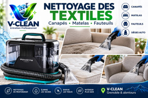 Photo de galerie - Nettoyage professionnel des textiles : canapés, matelas et fauteuils.