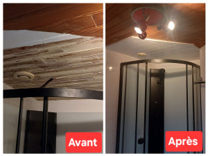 Photo de galerie - Trouver une solution d'un plafond saccagé !