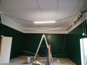 Photo de galerie - Plaquer enduit plafond