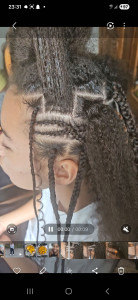 Photo de galerie - Tresses et nattes avec rajouts.
