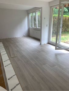 Photo de galerie - Pose de parquet sur mesure 