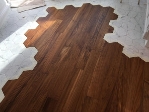 Photo de galerie - Jonction parquet-carrelage